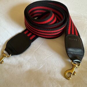 NWOT Clare V Black and Red Bag Strap